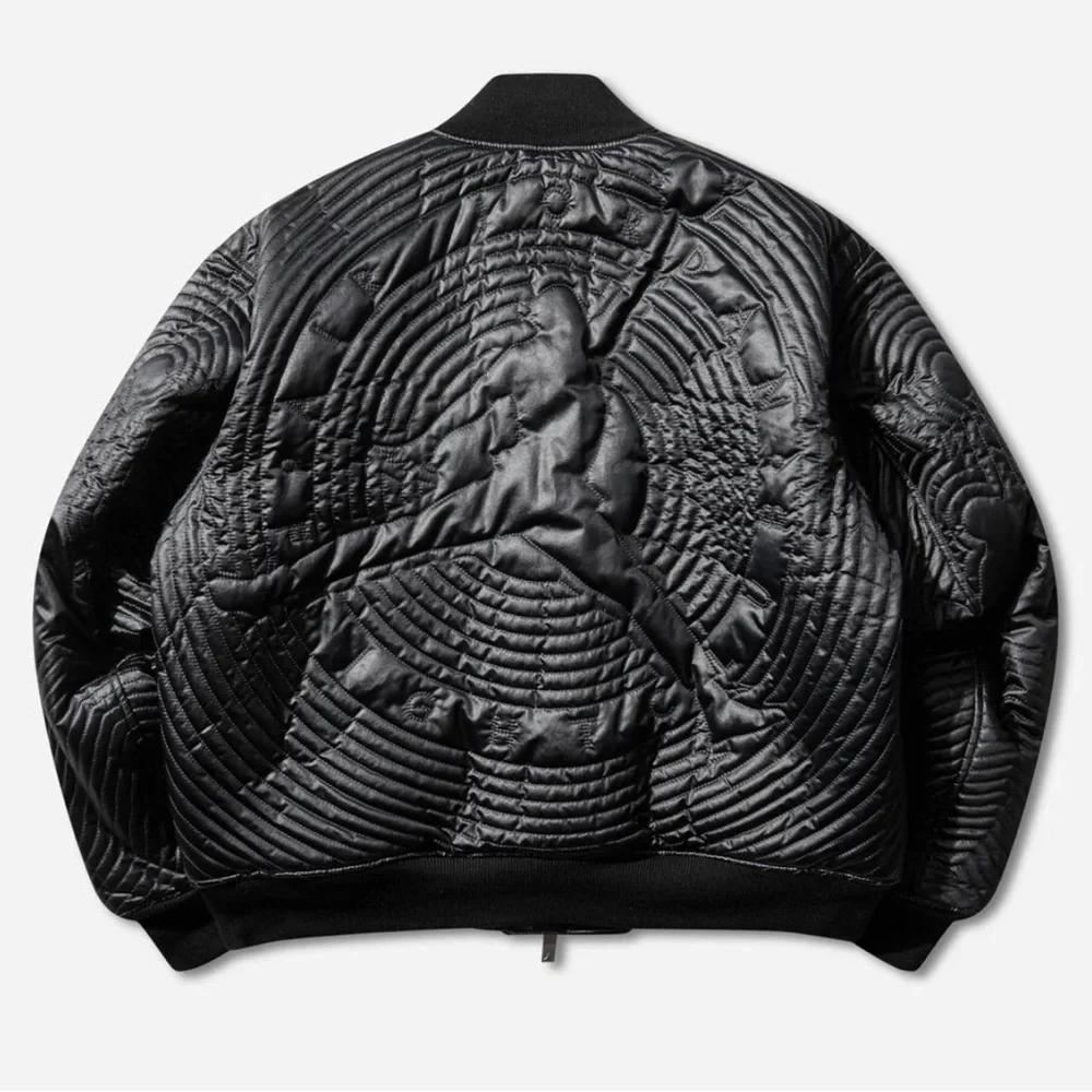 Jordan Flight Varsity Full-Zip Quilted Jacket Black Full-Zip II5324-010 Size S